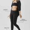 Airbrush Legging met lage taille - Zwart
