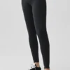 Airbrush Legging met lage taille - Zwart