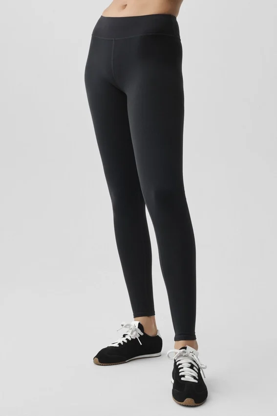 Airbrush Legging met lage taille - Zwart