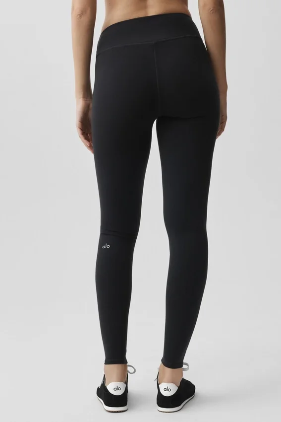 Airbrush Legging met lage taille - Zwart