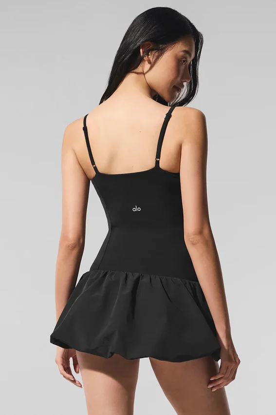 Airbrush Love Match-tennisjurk - Zwart