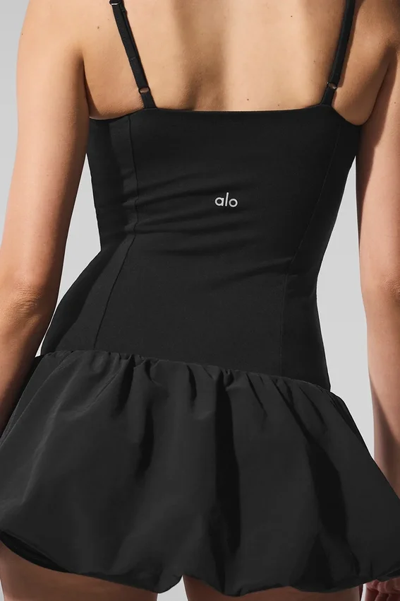 Airbrush Love Match-tennisjurk - Zwart