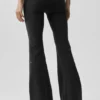 Airbrush Low-Rise Bootcut-Legging - Zwart