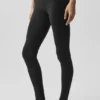 Airbrush Mid-Rise 7/8-legging - Zwart