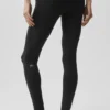 Airbrush Mid-Rise 7/8-legging - Zwart