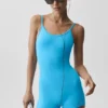 Airbrush One and Done korte onesie - azuurblauw