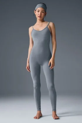 Airbrush One and Done-Onesie - staalgrijs