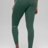 Airbrush Race Pace 7/8-legging met hoge taille – Clover Green/White