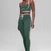 Airbrush Race Pace 7/8-legging met hoge taille – Clover Green/White