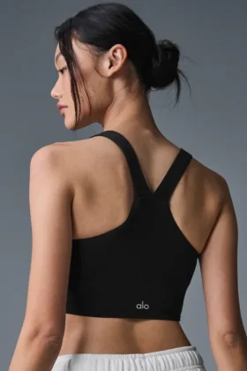 Airbrush Real Bra-tanktop – Zwart