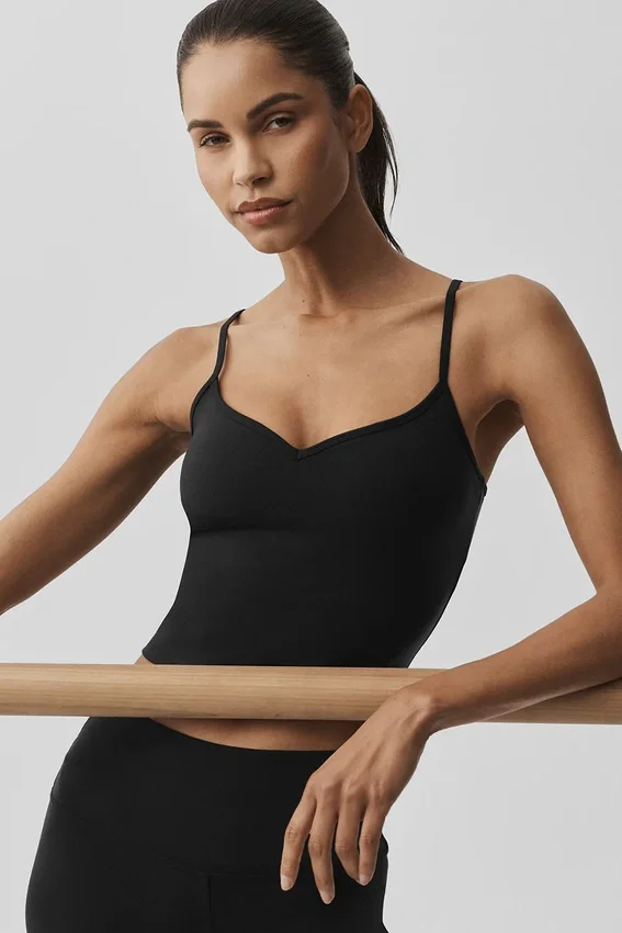 Airbrush Refined Bra Tank - Zwart