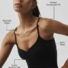 Airbrush Refined Bra Tank - Zwart