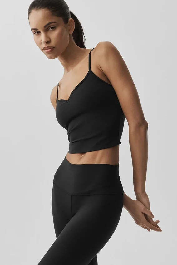 Airbrush Refined Bra Tank - Zwart