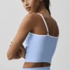 Airbrush Refined Bra Top - Licht Provence-blauw/wit