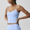 Airbrush Refined Bra Top - Licht Provence-blauw/wit
