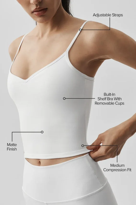 Airbrush Refined Bra Top - Wit