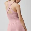 Airbrush Sparks Fly-corset-tennisjurk – Vintage Pink