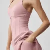 Airbrush Sparks Fly-corset-tennisjurk – Vintage Pink