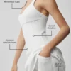 Airbrush Sparks Fly-corset-tennisjurk – Wit