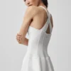Airbrush Sparks Fly-corset-tennisjurk – Wit