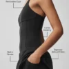 Airbrush Sparks Fly Corset-tennisjurk - Zwart