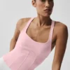 Airbrush Sparks Fly Corset-top – Vintage Pink