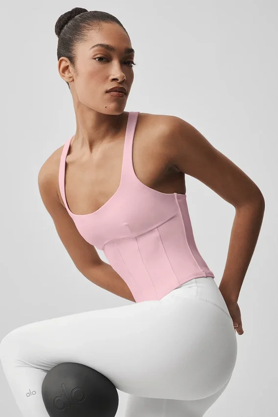 Airbrush Sparks Fly Corset-top – Vintage Pink