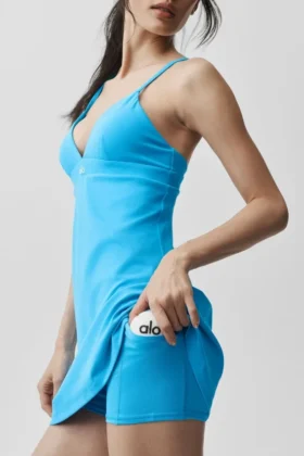 Airbrush Splendor-jurk – Azure Blue