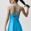 Airbrush Splendor-jurk - Azure Blue
