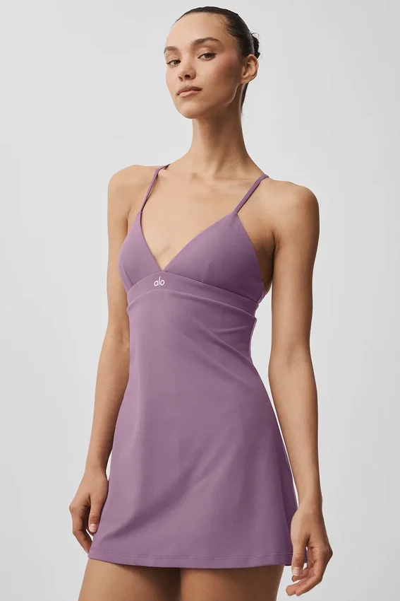 Airbrush Splendor-jurk - Plum Kiss