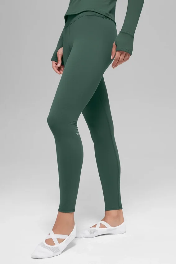 Airbrush Winter Warm High-Waist Nocturne-Legging – Clover Green