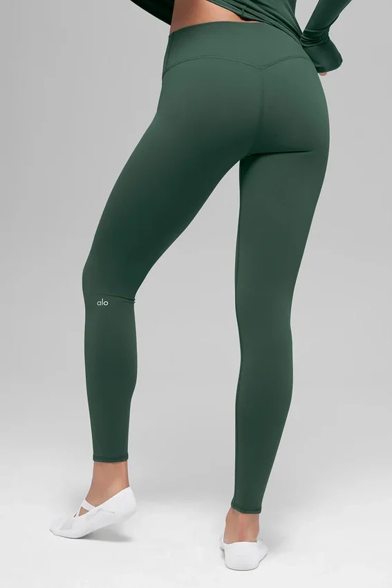 Airbrush Winter Warm High-Waist Nocturne-Legging – Clover Green
