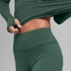 Airbrush Winter Warm High-Waist Nocturne-Legging – Clover Green