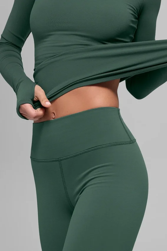 Airbrush Winter Warm High-Waist Nocturne-Legging – Clover Green