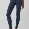 Airbrush Winter Warm High-Waist Nocturne Leggings – Marineblauw