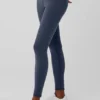 Airbrush Winter Warm High-Waist Nocturne Leggings – Marineblauw