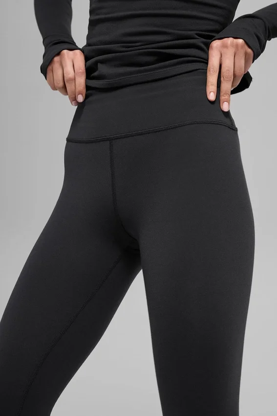 Airbrush Winter Warm High-Waist Nocturne Leggings - Zwart