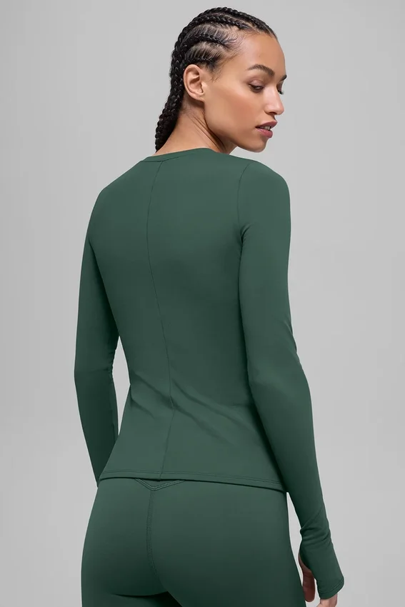 Airbrush Winter Warm Nocturne met lange mouwen - Clover Green