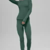 Airbrush Winter Warm Nocturne met lange mouwen - Clover Green