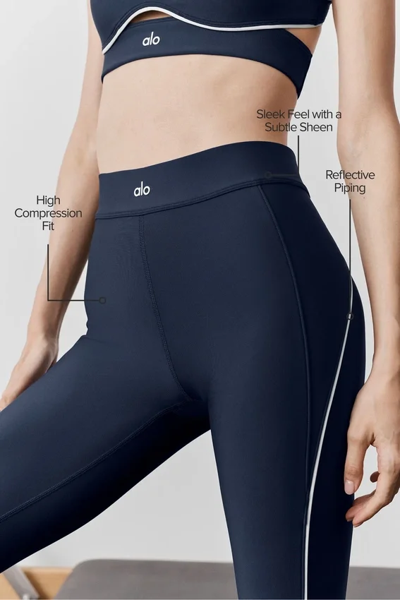 Airlift 7/8 Speedwork High-Waist Legging - Navy
