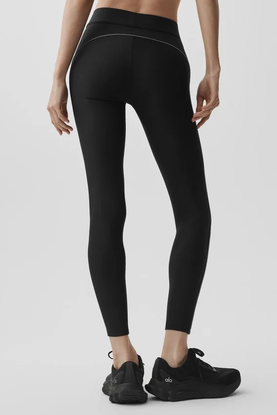Airlift 7/8 Speedwork-legging met hoge taille - Zwart