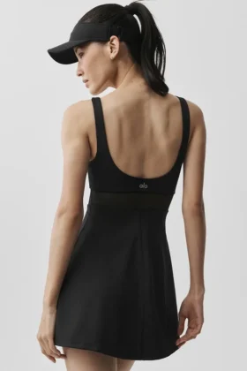 Airlift Double Trouble-tennisjurk – Zwart