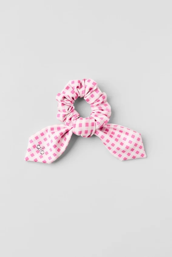 Airlift Gingham Rhythm Scrunchie - Paradijsroze Gingham