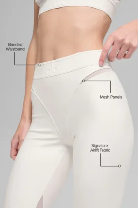 Airlift High-Waist 7/8 Rebel-legging – ivoor