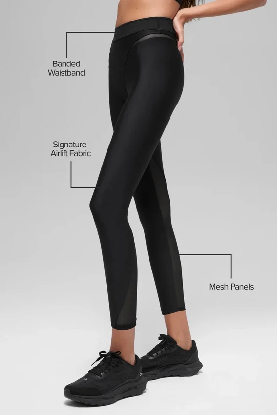 Airlift High-Waist 7/8 Rebel-legging - Zwart