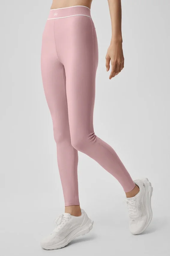 Airlift High-Waist Alignment Legging - Vintage roze/wit