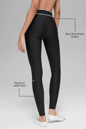 Airlift High-Waist Alignment Legging – Zwart/Wit