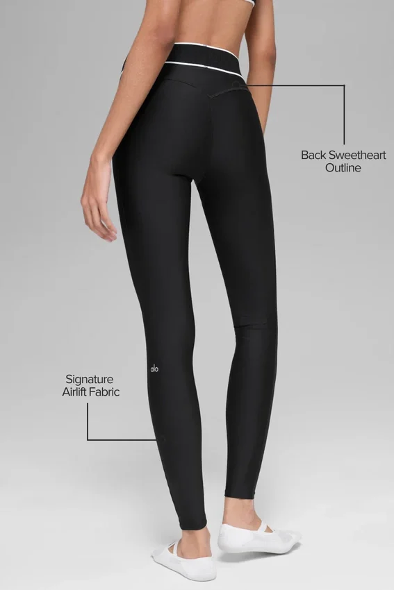 Airlift High-Waist Alignment Legging - Zwart/Wit