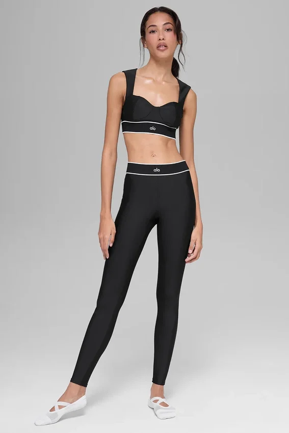 Airlift High-Waist Alignment Legging - Zwart/Wit