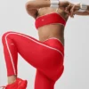 Airlift High-Waist Charger 7/8-Legging - Felrood/Wit